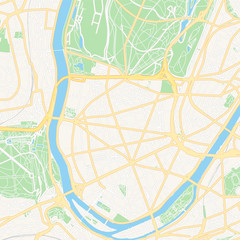 Boulogne-Billancourt, France printable map