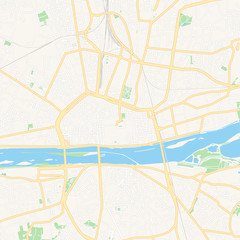 Orleans, France printable map