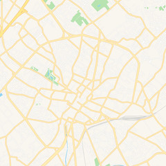 Tourcoing, France printable map