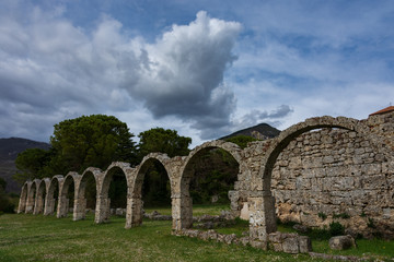 Rocchetta a Volturno, Isernia, Molise. Abbazia benedettina di San Vincenzo al Volturno. Storica...