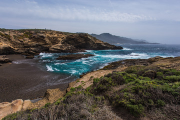 Fototapeta na wymiar Sea Lion Point Area in Point Lobos State Reserve in California, United States