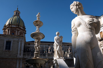 Fototapeta premium Piazza Pretoria Palermo