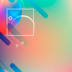 Abstract dynamic geometric background