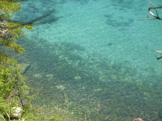 Fototapeta na wymiar Clear water Baikal near Peshanaja Bay