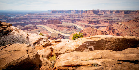 Dead Horse Point in Utah - wide angle view - travel photography