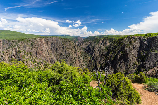 Tomichi Point in Black Canyon of the Gunnison National Park in Colorado, United States
