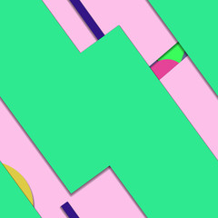 Flat material design - Creative vector trend seamless