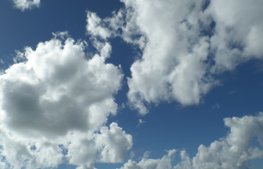 Obraz premium Blue sky with clouds