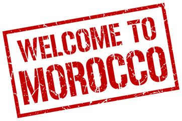 welcome to Morocco stamp