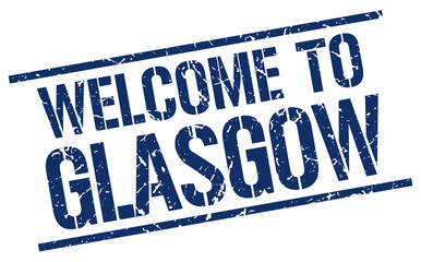 welcome to Glasgow stamp