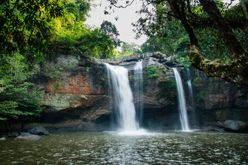 Fototapeta premium Heo Suwat Waterfall Khao Yai National Park Thailand 
