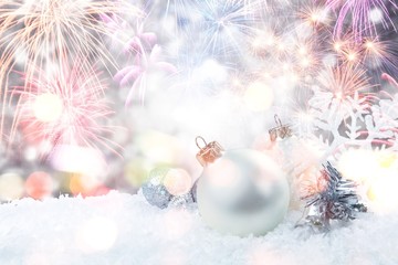 Christmas decorations isolated  on white background