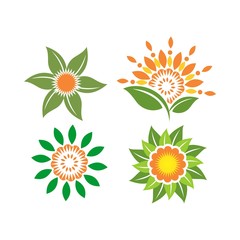 abstract sunflower logo