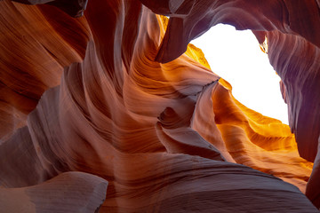 Antelope Canyon - amazing colors of the sandstone rocks - travel photography