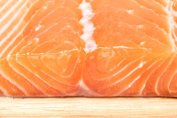 fresh salmon fish meat texture