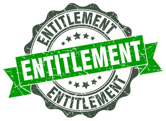 entitlement stamp. sign. seal