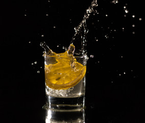 orange juice splash