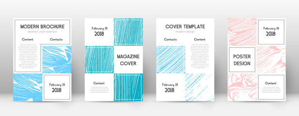 Cover page design template. Business brochure layo