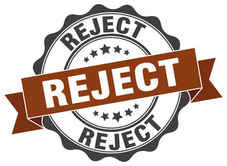 reject stamp. sign. seal