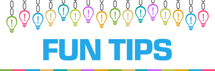Fun Tips Colorful Bulbs Chain On Top 