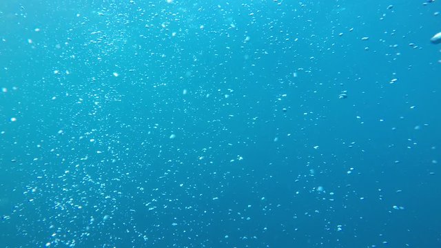 Underwater air bubbles video 