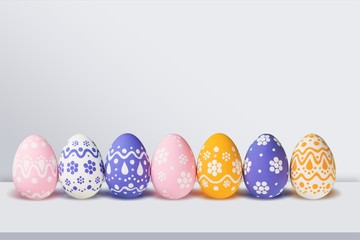 Easter eggs painted.