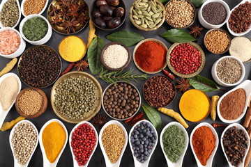 Spices and herbs.