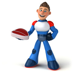 Super modern superhero - 3D Illustration