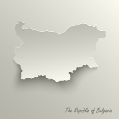 Abstract design map the Republic of Bulgaria template