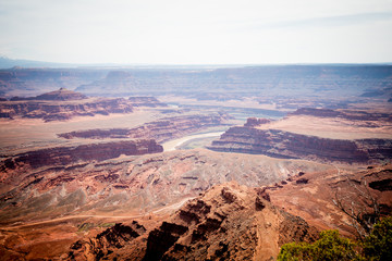 Dead Horse Point in Utah - wide angle view - travel photography