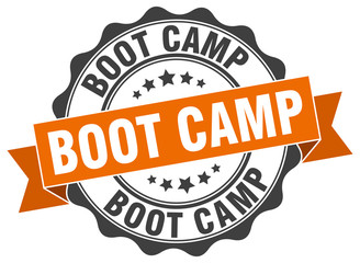 Fototapeta premium boot camp stamp. sign. seal