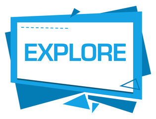 Explore Blue Squares Triangles Text 