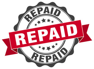 Fototapeta premium repaid stamp. sign. seal