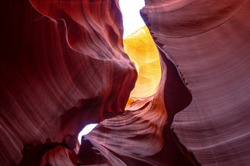 Antelope Canyon - amazing colors of the sandstone rocks - travel photography