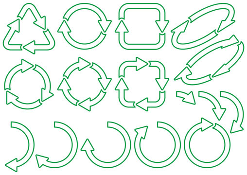 リサイクル矢印3b