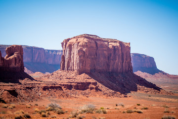 Famous Monument Valley in the desert of Utah - travel photography