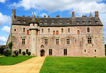 Fototapeta na wymiar One of Brittany castles La Roche Jagu, France