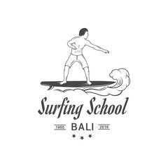 Surfing School Logotype.