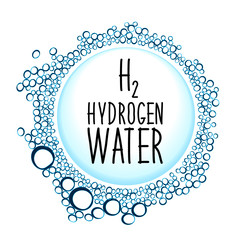 Hydrogen water drinking new technology concept frame