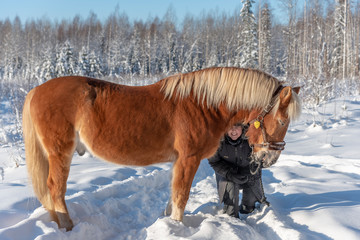 Woman horseback riding