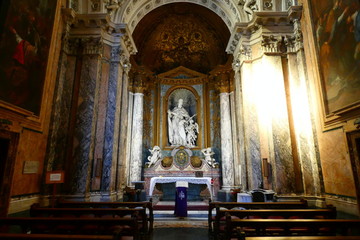 Fototapeta na wymiar basilica di san sebastiano fuori le mura,roma,italia.