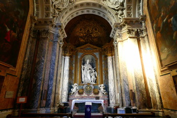   basilica di san sebastiano fuori le mura,roma,italia.