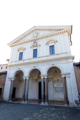  basilica di san sebastiano fuori le mura,roma,italia.