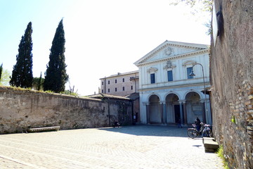   basilica di san sebastiano fuori le mura,roma,italia.