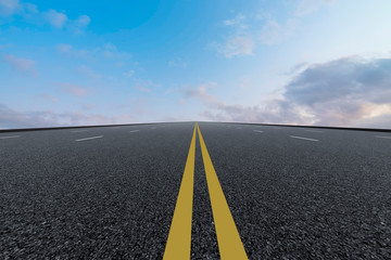 Road and Sky Landscape..