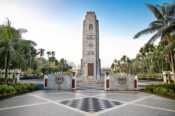 Fototapeta na wymiar Tugu Negara monument, a popular tourist destination in Kuala Lumpur