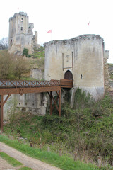ruined medieval castle in lavardin (france) 