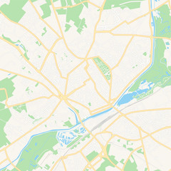 Fototapeta na wymiar Saint-Quentin, France printable map