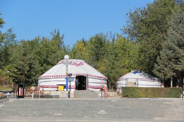 Fototapeta na wymiar Mongolian house