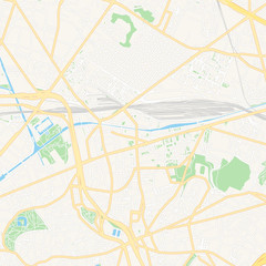 Obraz premium Pantin, France printable map